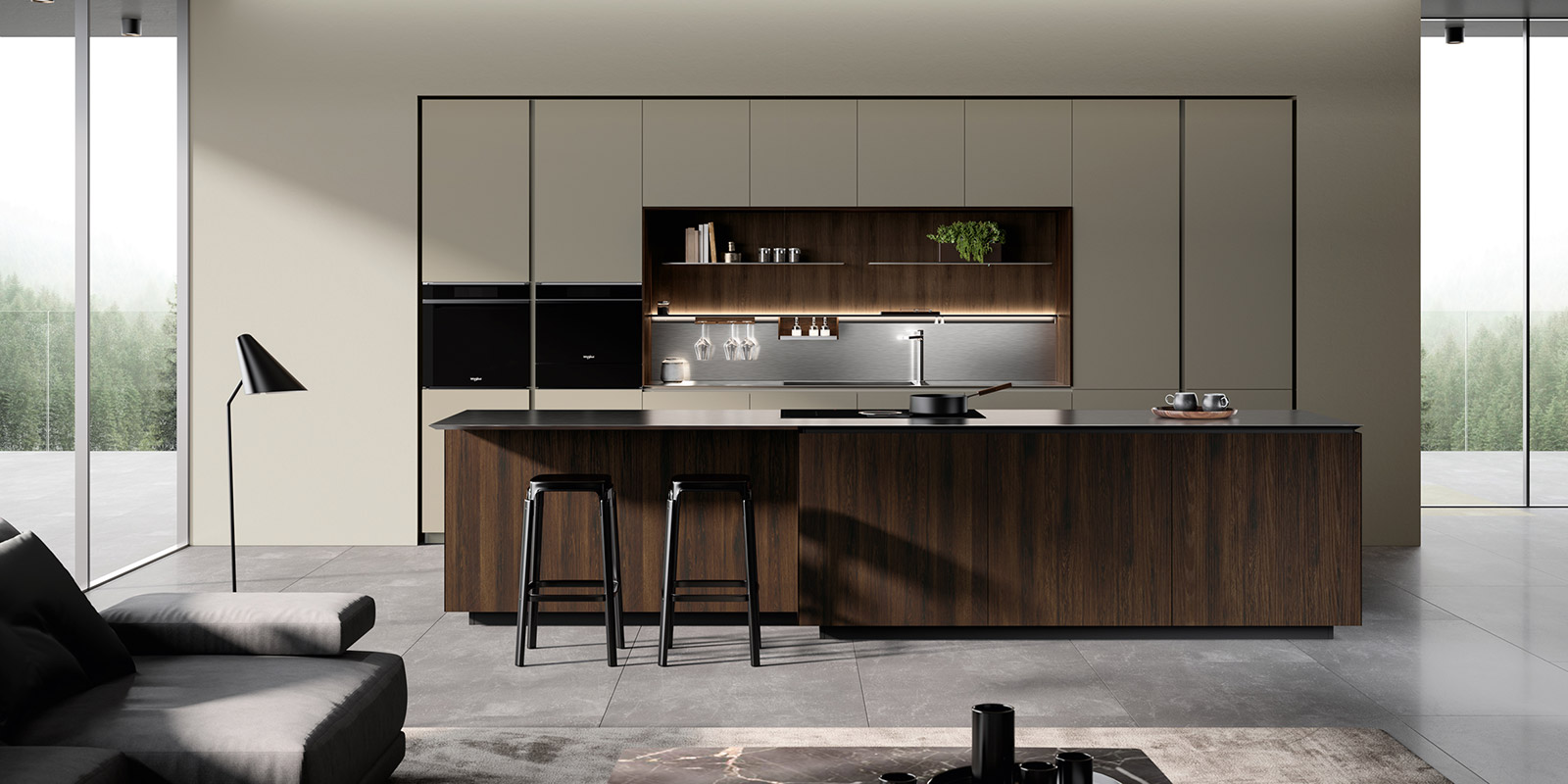 Modern kitchen cabinet design