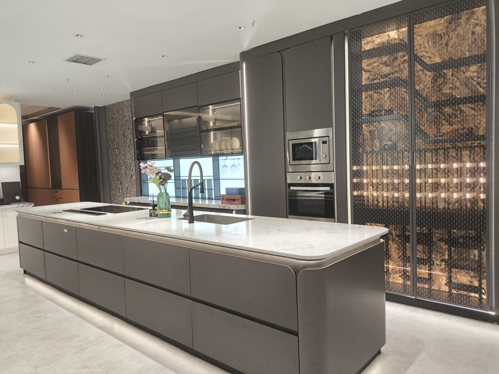 Modern grey cabinets